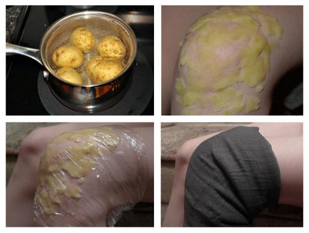 Användningen av potatis varm joint