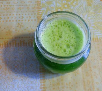 Vitamin vintern grön drink, rena kroppen från de ackumulerade slem