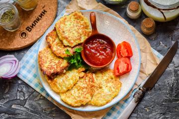 Zucchini fritters utan mjöl