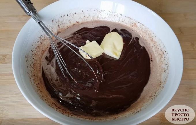 Förfarande för framställning av choklad dessert