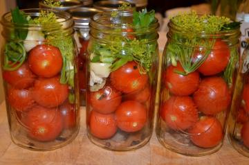 Marinerade tomater "Zadonsk" för vintern