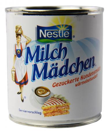Tyska skivbolaget kondenserad mjölk. Milch Mädchen - Dairy Girl
