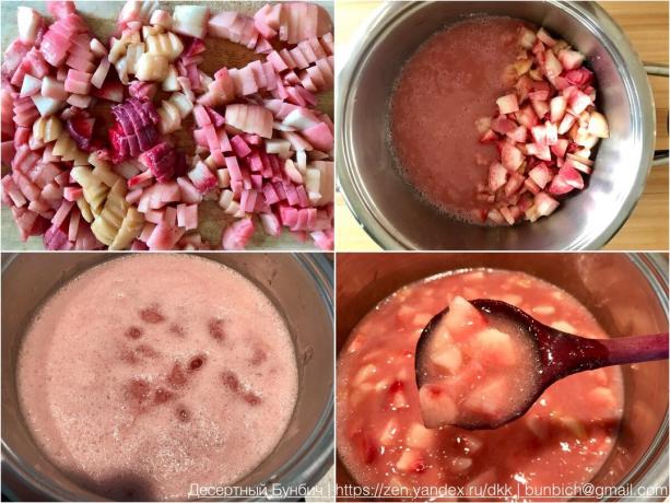 Processen för framställning av persikor marmelad