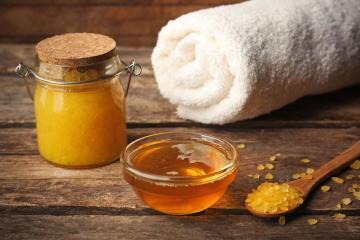LEDER behandling med gelatin och honung
