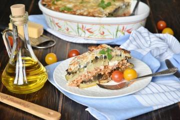 Moussaka på grekiska med aubergine
