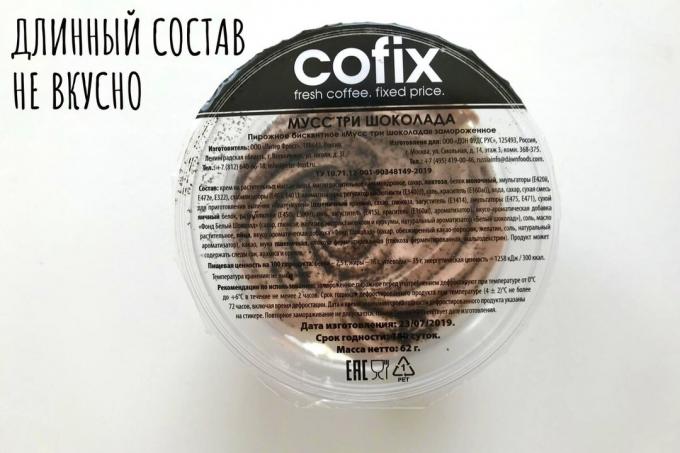 Tre chokladmousse kaffe cofix