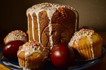 Behandlar av unken kaka: tårta, tårta och pudding