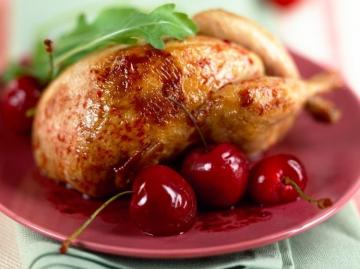 Kyckling marinerad i cherry: Holiday Recept
