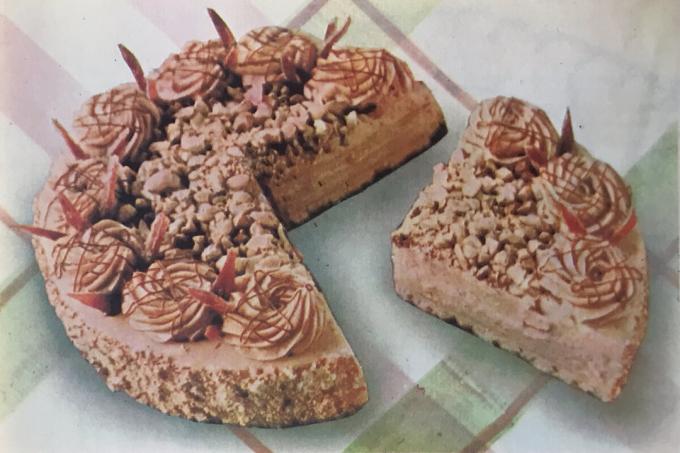 "OS" kaka. Foto från boken "Produktion av bakverk och kakor," 1976