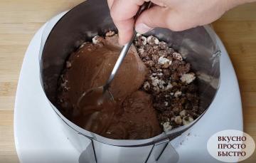 Snabb och enkel att framställa chokladkaka som beredes utan ugn