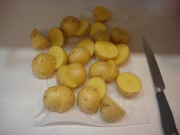 Potatis, honung, soja och vitlök. Jag trodde inte att det skulle kunna få hem svårt att ge upp en enkel sida skålen!